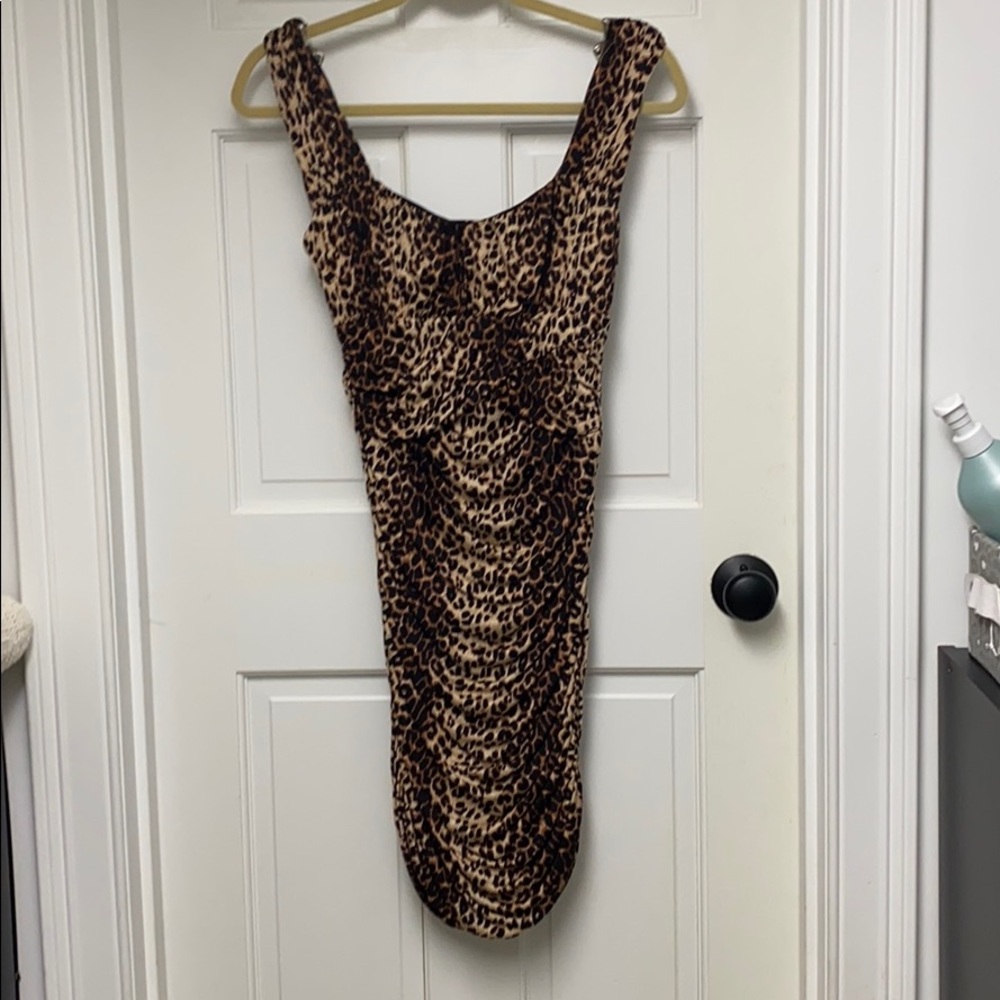 BEBE Cheetah Print Dress